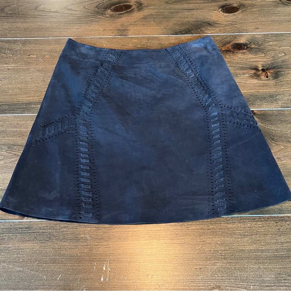 Rebecca Minkoff Brown Cow Nubuck Mini Skirt-size 6